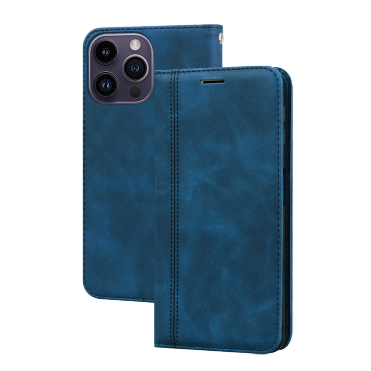 Frosted Business Magnetic Horizontal Flip PU Phone Case, For iPhone 14 Plus, For iPhone 14 Pro Max, For iPhone 14 Pro, For iPhone 14