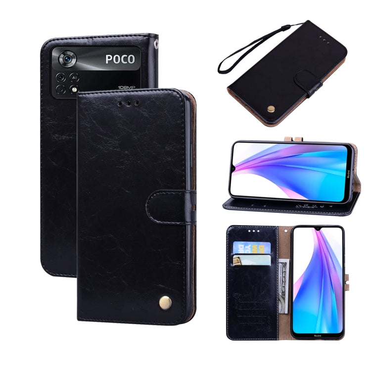 Oil Wax Texture Leather Phone Case, For Samsung Galaxy M53, For Samsung Galaxy A73 5G, For Xiaomi Poco M4 Pro 4G, For Xiaomi Poco X4 Pro 5G