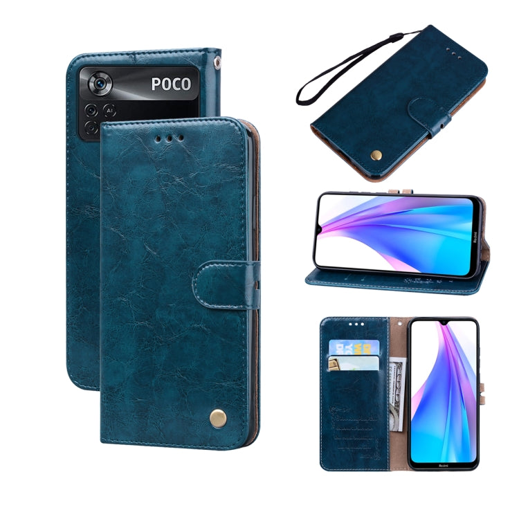 Oil Wax Texture Leather Phone Case, For Samsung Galaxy M53, For Samsung Galaxy A73 5G, For Xiaomi Poco M4 Pro 4G, For Xiaomi Poco X4 Pro 5G