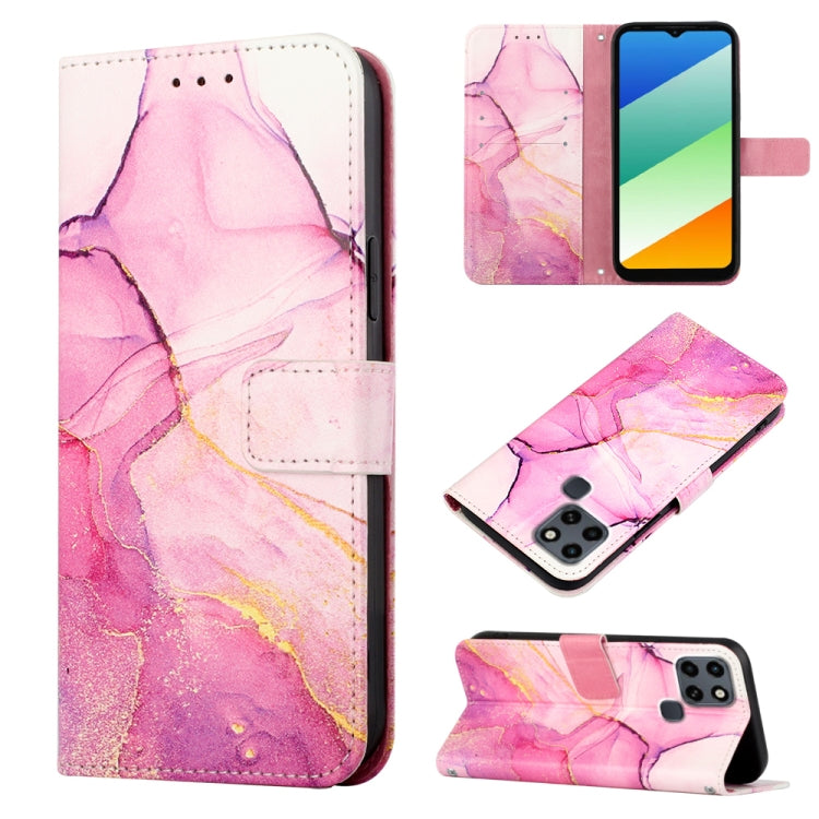PT003 Marble Pattern Flip Leather Phone Case, For Infinix Smart 6 Plus/X6823, For T-Mobile Revvl 6 5G, For Oukitel C31, For Xiaomi Poco C40 Global