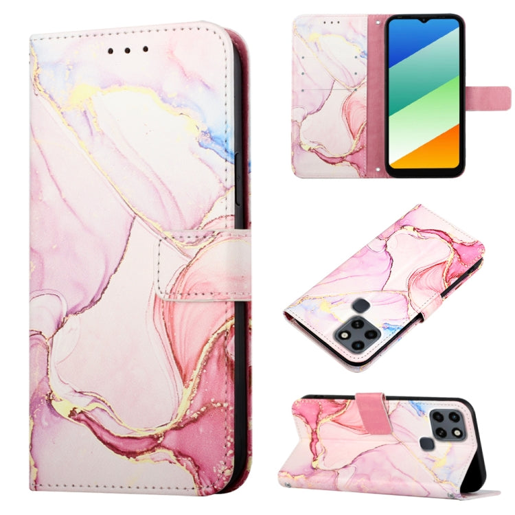PT003 Marble Pattern Flip Leather Phone Case, For Infinix Smart 6 Plus/X6823, For T-Mobile Revvl 6 5G, For Oukitel C31, For Xiaomi Poco C40 Global