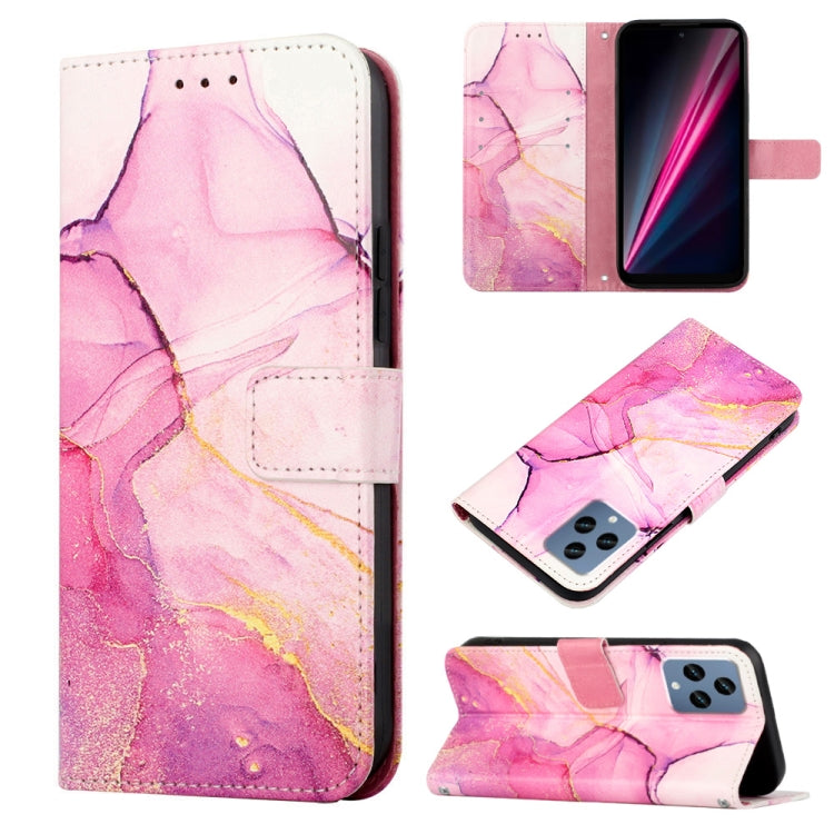 PT003 Marble Pattern Flip Leather Phone Case, For Infinix Smart 6 Plus/X6823, For T-Mobile Revvl 6 5G, For Oukitel C31, For Xiaomi Poco C40 Global