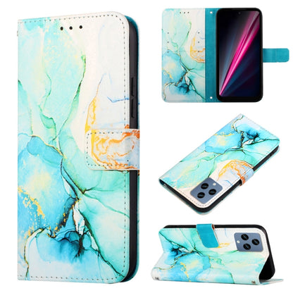 PT003 Marble Pattern Flip Leather Phone Case, For Infinix Smart 6 Plus/X6823, For T-Mobile Revvl 6 5G, For Oukitel C31, For Xiaomi Poco C40 Global