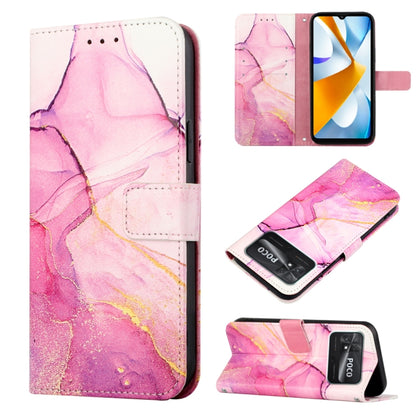 PT003 Marble Pattern Flip Leather Phone Case, For Infinix Smart 6 Plus/X6823, For T-Mobile Revvl 6 5G, For Oukitel C31, For Xiaomi Poco C40 Global