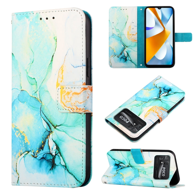 PT003 Marble Pattern Flip Leather Phone Case, For Infinix Smart 6 Plus/X6823, For T-Mobile Revvl 6 5G, For Oukitel C31, For Xiaomi Poco C40 Global