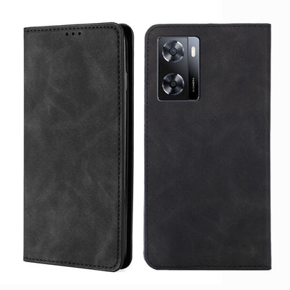 Skin Feel Magnetic Flip Leather Phone Case, For OPPO A57s 4G / A57e 4G, For OPPO K10 5G Global, For vivo Y52t, For OnePlus Nord N20 SE 4G