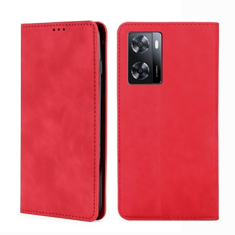 Skin Feel Magnetic Flip Leather Phone Case, For OPPO A57s 4G / A57e 4G, For OPPO K10 5G Global, For vivo Y52t, For OnePlus Nord N20 SE 4G