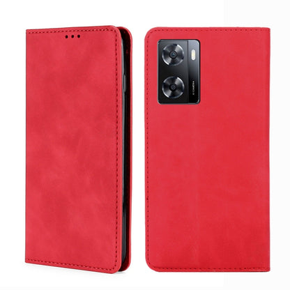 Skin Feel Magnetic Flip Leather Phone Case, For OPPO A57s 4G / A57e 4G, For OPPO K10 5G Global, For vivo Y52t, For OnePlus Nord N20 SE 4G