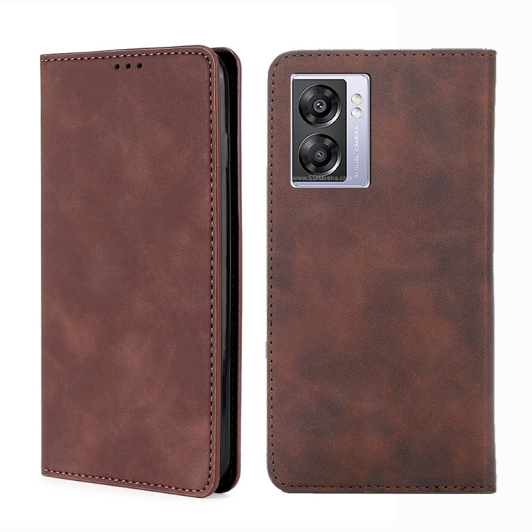 Skin Feel Magnetic Flip Leather Phone Case, For OPPO A57s 4G / A57e 4G, For OPPO K10 5G Global, For vivo Y52t, For OnePlus Nord N20 SE 4G