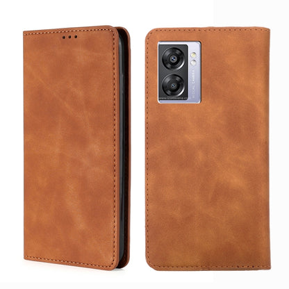 Skin Feel Magnetic Flip Leather Phone Case, For OPPO A57s 4G / A57e 4G, For OPPO K10 5G Global, For vivo Y52t, For OnePlus Nord N20 SE 4G