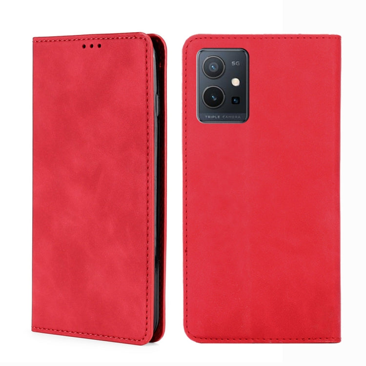 Skin Feel Magnetic Flip Leather Phone Case, For OPPO A57s 4G / A57e 4G, For OPPO K10 5G Global, For vivo Y52t, For OnePlus Nord N20 SE 4G