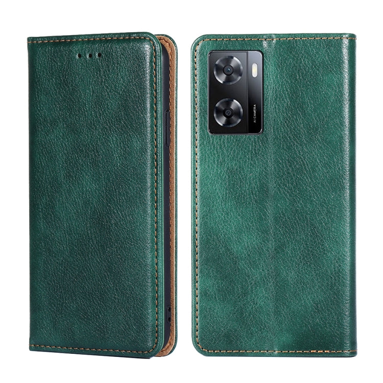 Gloss Oil Solid Color Magnetic Leather Phone Case, For OPPO A57s 4G / A57e 4G, For OPPO K10 5G Global, For vivo Y52t