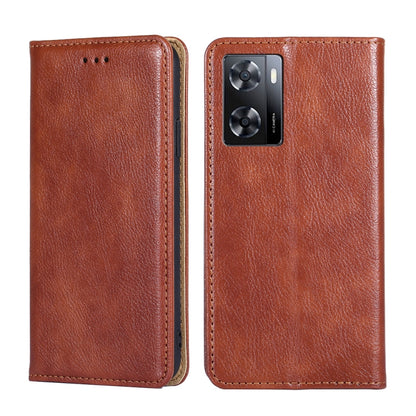 Gloss Oil Solid Color Magnetic Leather Phone Case, For OPPO A57s 4G / A57e 4G, For OPPO K10 5G Global, For vivo Y52t