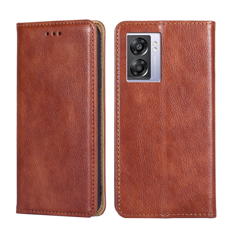 Gloss Oil Solid Color Magnetic Leather Phone Case, For OPPO A57s 4G / A57e 4G, For OPPO K10 5G Global, For vivo Y52t