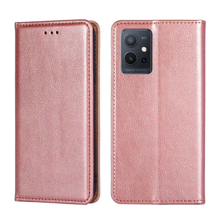 Gloss Oil Solid Color Magnetic Leather Phone Case, For OPPO A57s 4G / A57e 4G, For OPPO K10 5G Global, For vivo Y52t