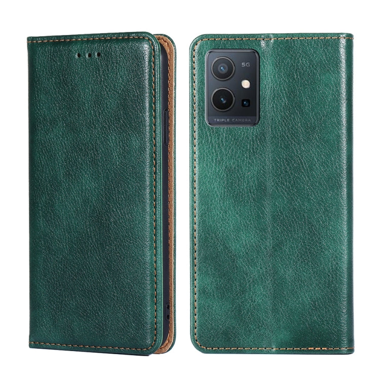 Gloss Oil Solid Color Magnetic Leather Phone Case, For OPPO A57s 4G / A57e 4G, For OPPO K10 5G Global, For vivo Y52t