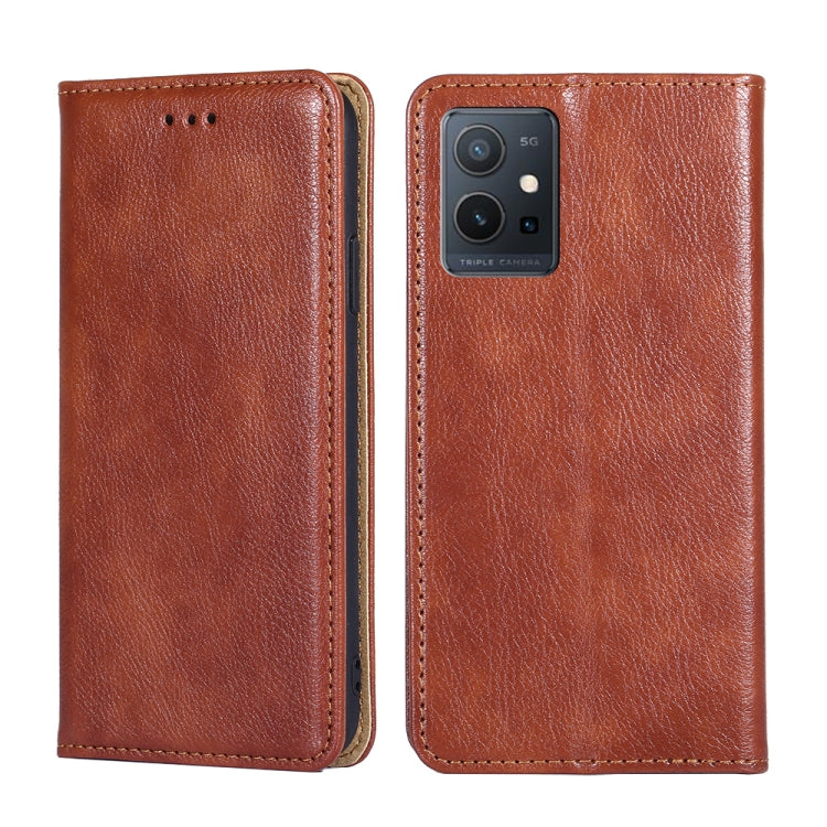 Gloss Oil Solid Color Magnetic Leather Phone Case, For OPPO A57s 4G / A57e 4G, For OPPO K10 5G Global, For vivo Y52t