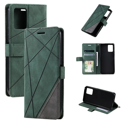 Skin Feel Splicing Leather Phone Case, For vivo Y21 2021 / Y33s, For Xiaomi Redmi 10C 4G / 10 Indian, For Xiaomi Poco M4 Pro 4G, For OPPO Find X5 Lite
