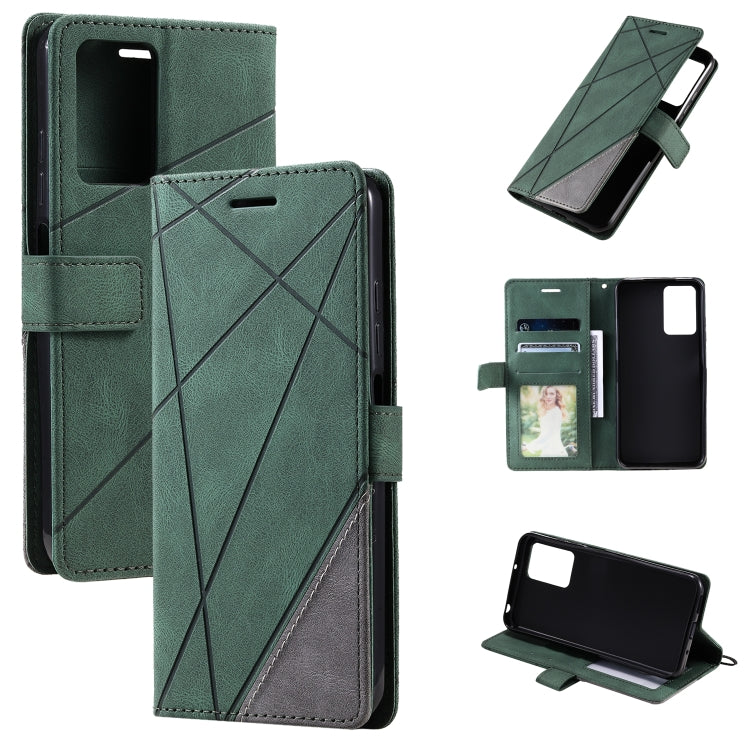 Skin Feel Splicing Leather Phone Case, For OPPO Find X5, For Xiaomi Redmi 10A, For Xiaomi Redmi 10 Prime+ 5G, For Sony Xperia 1 IV