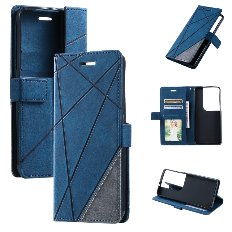 Skin Feel Splicing Leather Phone Case, For OPPO Reno8 Pro+, For OPPO Reno8 Pro, For OPPO Reno8, For Samsung Galaxy Xcover5