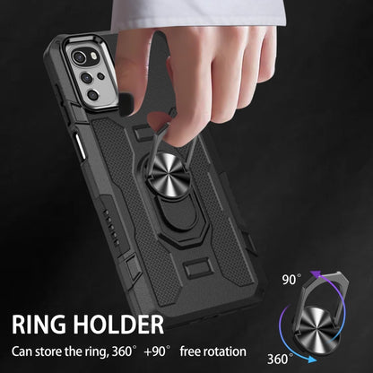 Ring Holder Armor Hybrid Phone Case, For Motorola Moto G22, For Motorola Moto G Stylus 2021, For OPPO A57 5G, For Realme C30 4G