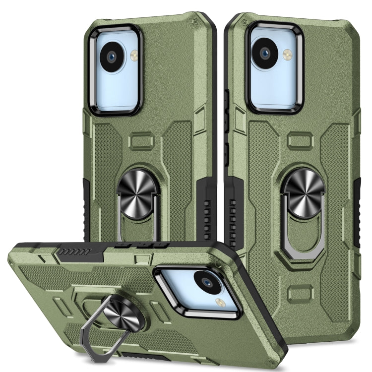Ring Holder Armor Hybrid Phone Case, For Motorola Moto G22, For Motorola Moto G Stylus 2021, For OPPO A57 5G, For Realme C30 4G