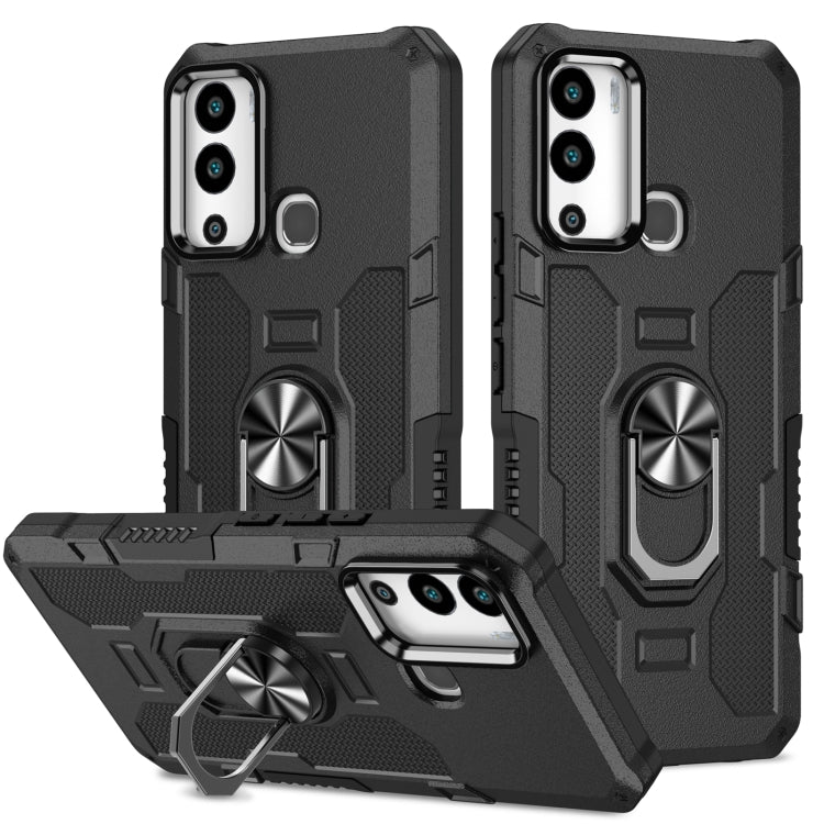 Ring Holder Armor Hybrid Phone Case, For Infinix Hot 12i, For Infinix Hot 12 Play, For Honor X7, For Honor X8