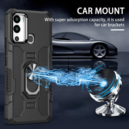 Ring Holder Armor Hybrid Phone Case, For Infinix Hot 12i, For Infinix Hot 12 Play, For Honor X7, For Honor X8