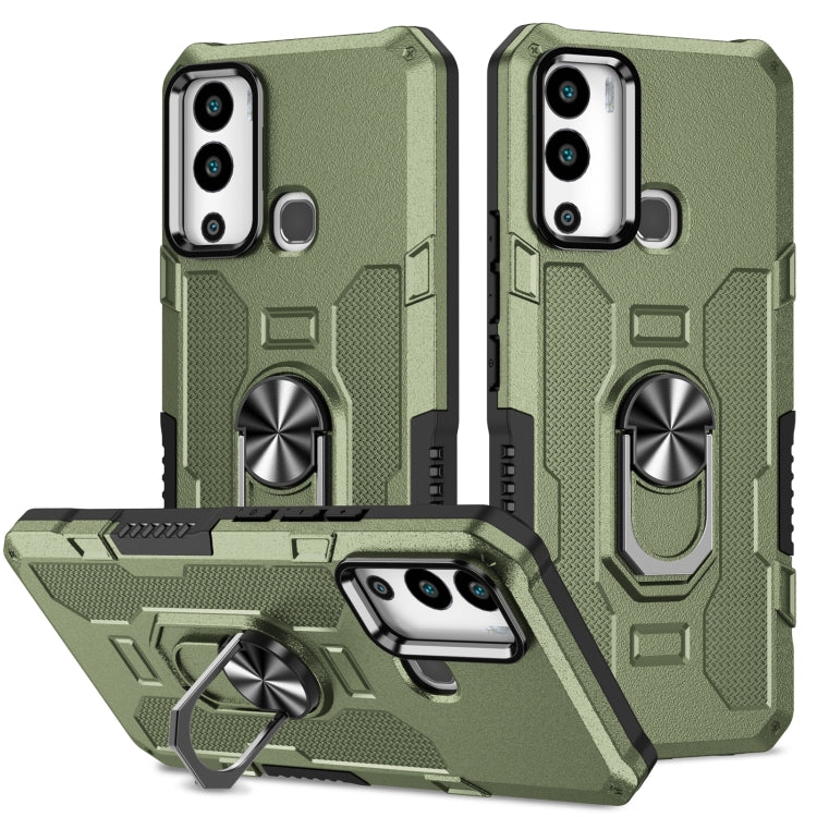 Ring Holder Armor Hybrid Phone Case, For Infinix Hot 12i, For Infinix Hot 12 Play, For Honor X7, For Honor X8