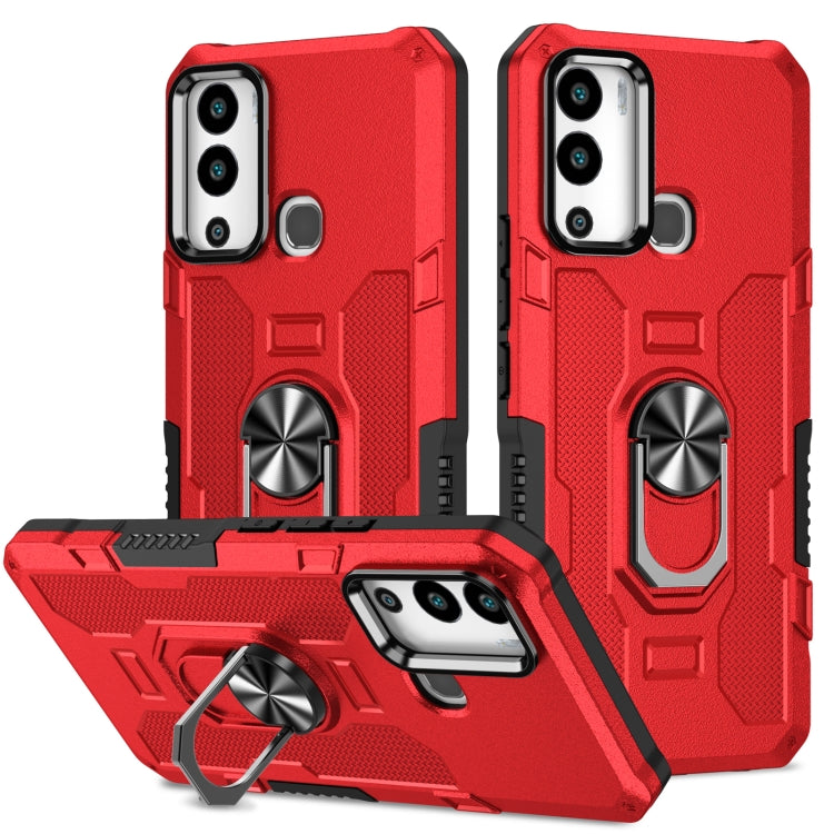 Ring Holder Armor Hybrid Phone Case, For Infinix Hot 12i, For Infinix Hot 12 Play, For Honor X7, For Honor X8