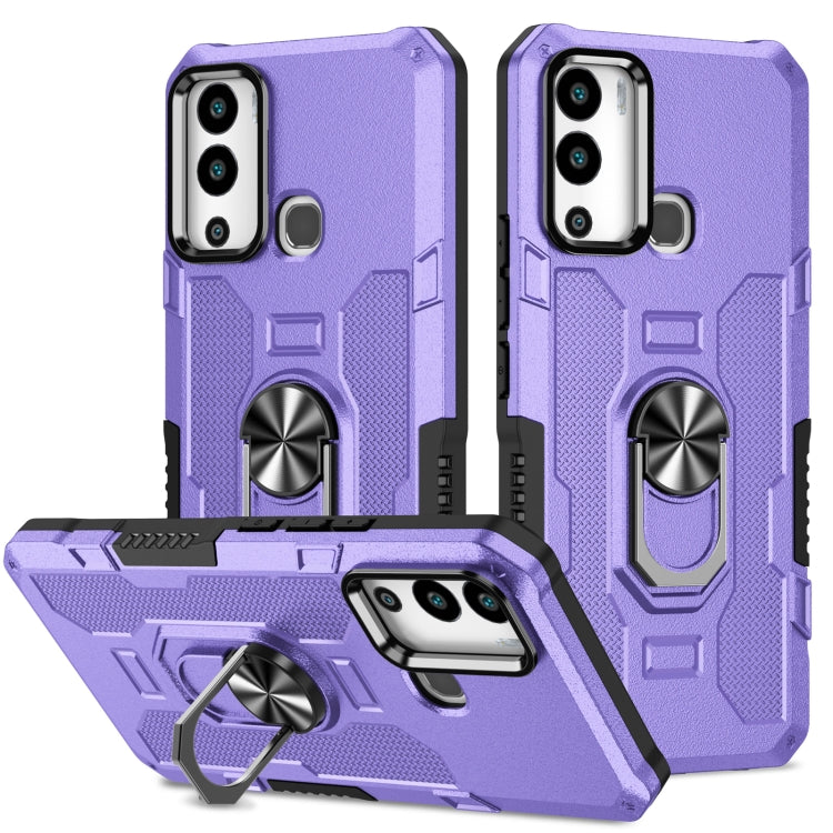 Ring Holder Armor Hybrid Phone Case, For Infinix Hot 12i, For Infinix Hot 12 Play, For Honor X7, For Honor X8