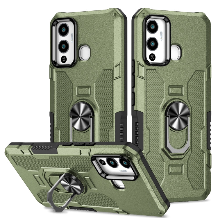 Ring Holder Armor Hybrid Phone Case, For Infinix Hot 12i, For Infinix Hot 12 Play, For Honor X7, For Honor X8