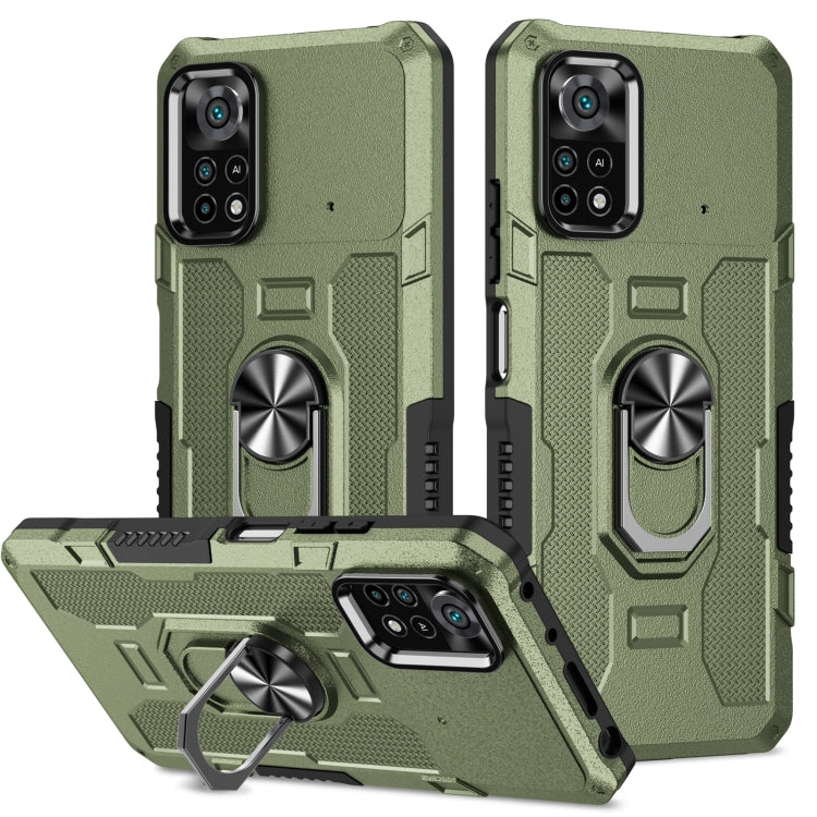 Ring Holder Armor Hybrid Phone Case, For Samsung Galaxy A73 5G, For Xiaomi Redmi Note 11 Global, For Xiaomi Poco X4 Pro 5G, For vivo Y20