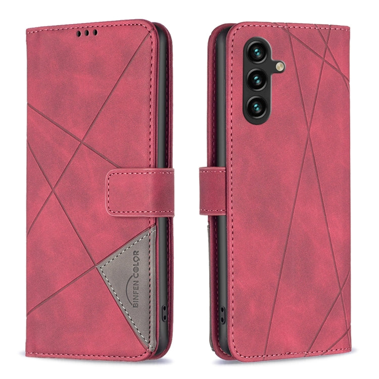 Magnetic Buckle Rhombus Texture Leather Phone Case, For Samsung Galaxy A14 5G, For Samsung Galaxy S23+ 5G, For Samsung Galaxy S23 Ultra 5G, For Samsung Galaxy S23 5G