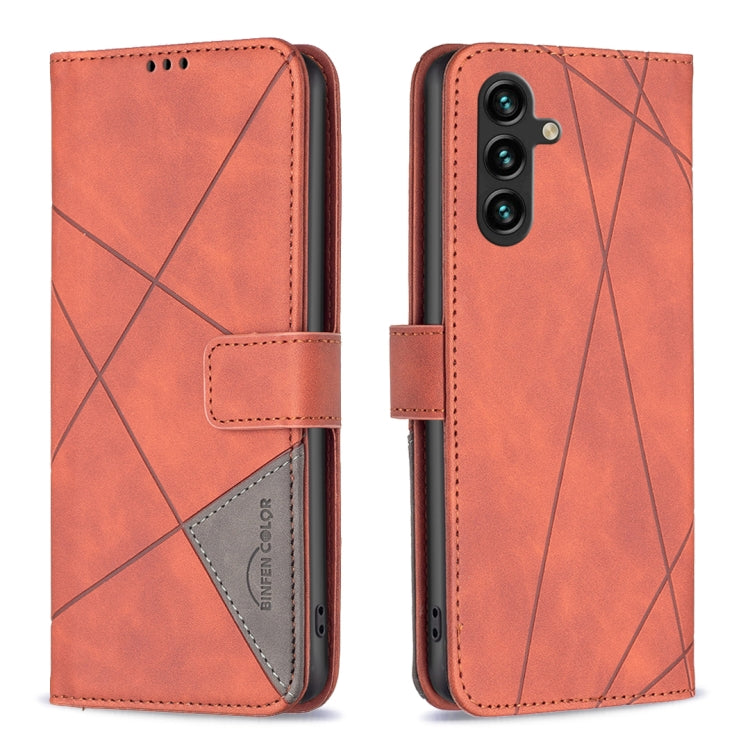 Magnetic Buckle Rhombus Texture Leather Phone Case, For Samsung Galaxy A14 5G, For Samsung Galaxy S23+ 5G, For Samsung Galaxy S23 Ultra 5G, For Samsung Galaxy S23 5G
