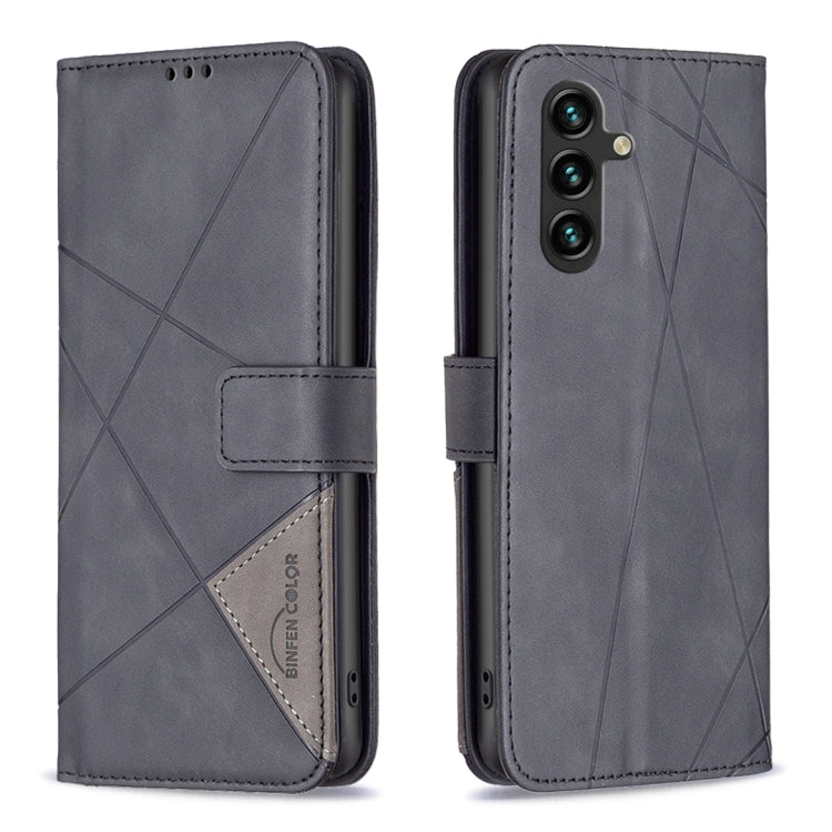 Magnetic Buckle Rhombus Texture Leather Phone Case, For Samsung Galaxy A14 5G, For Samsung Galaxy S23+ 5G, For Samsung Galaxy S23 Ultra 5G, For Samsung Galaxy S23 5G