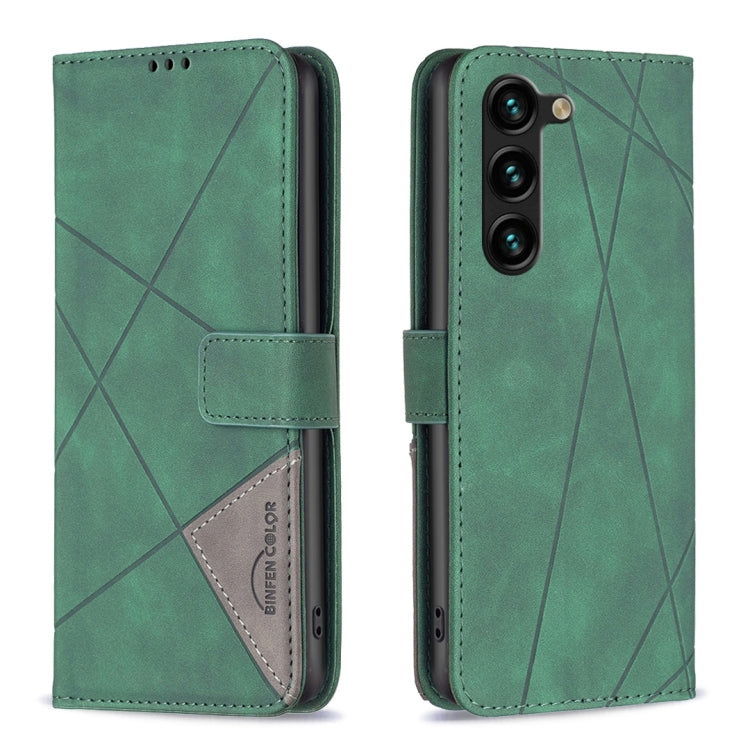 Magnetic Buckle Rhombus Texture Leather Phone Case, For Samsung Galaxy A14 5G, For Samsung Galaxy S23+ 5G, For Samsung Galaxy S23 Ultra 5G, For Samsung Galaxy S23 5G