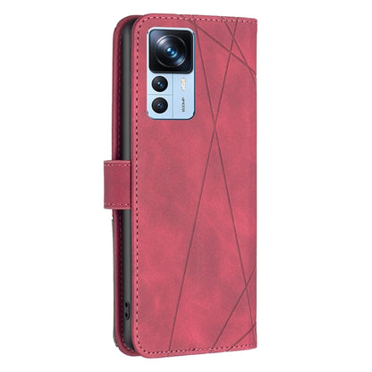 Magnetic Buckle Rhombus Texture Leather Phone Case, For Xiaomi 12T / 12T Pro / Redmi K50 Ultra
