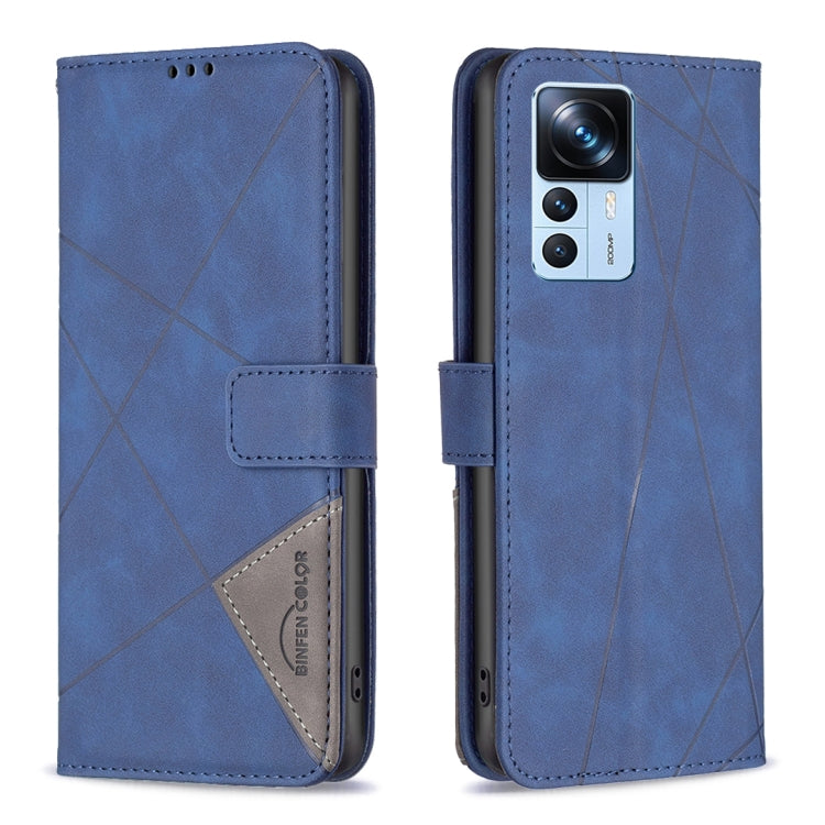 Magnetic Buckle Rhombus Texture Leather Phone Case, For Xiaomi 12T / 12T Pro / Redmi K50 Ultra