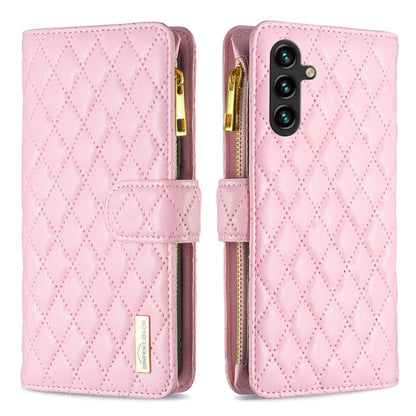 Diamond Lattice Zipper Wallet Leather Flip Phone Case, For Samsung Galaxy A14 5G, For Samsung Galaxy S23+ 5G, For Samsung Galaxy S23 Ultra 5G, For Samsung Galaxy S23 5G