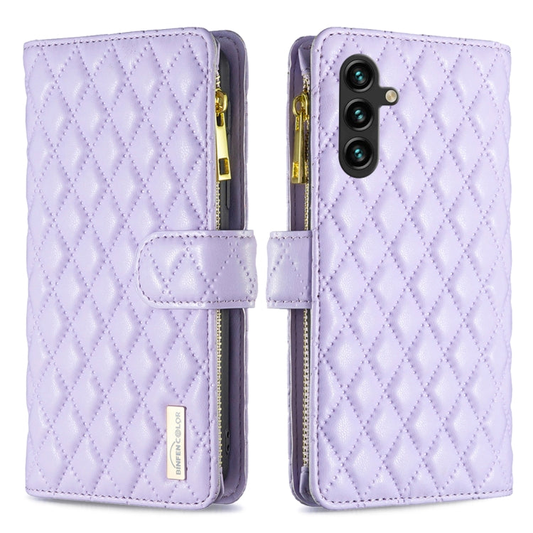 Diamond Lattice Zipper Wallet Leather Flip Phone Case, For Samsung Galaxy A14 5G, For Samsung Galaxy S23+ 5G, For Samsung Galaxy S23 Ultra 5G, For Samsung Galaxy S23 5G