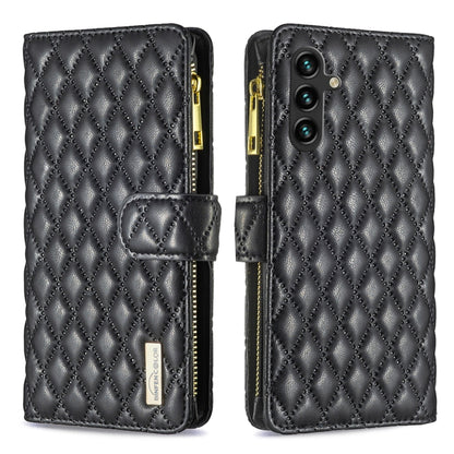 Diamond Lattice Zipper Wallet Leather Flip Phone Case, For Samsung Galaxy A14 5G, For Samsung Galaxy S23+ 5G, For Samsung Galaxy S23 Ultra 5G, For Samsung Galaxy S23 5G