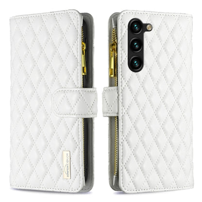 Diamond Lattice Zipper Wallet Leather Flip Phone Case, For Samsung Galaxy A14 5G, For Samsung Galaxy S23+ 5G, For Samsung Galaxy S23 Ultra 5G, For Samsung Galaxy S23 5G
