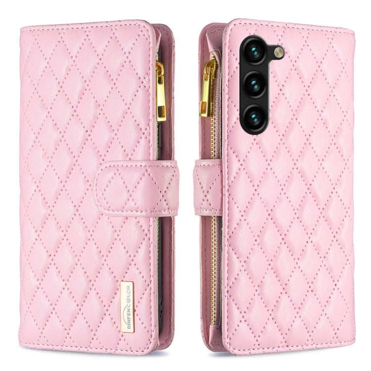Diamond Lattice Zipper Wallet Leather Flip Phone Case, For Samsung Galaxy A14 5G, For Samsung Galaxy S23+ 5G, For Samsung Galaxy S23 Ultra 5G, For Samsung Galaxy S23 5G