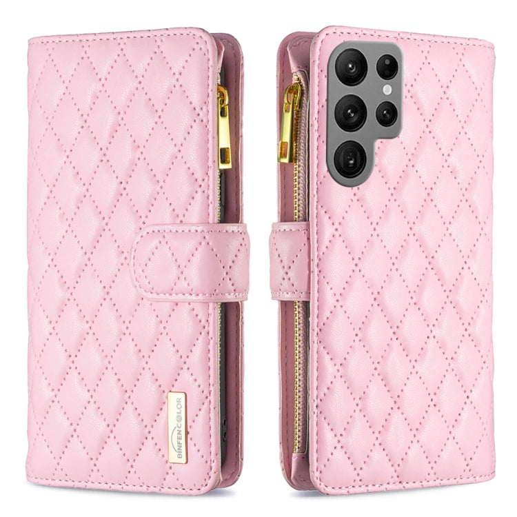 Diamond Lattice Zipper Wallet Leather Flip Phone Case, For Samsung Galaxy A14 5G, For Samsung Galaxy S23+ 5G, For Samsung Galaxy S23 Ultra 5G, For Samsung Galaxy S23 5G