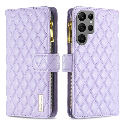 Diamond Lattice Zipper Wallet Leather Flip Phone Case, For Samsung Galaxy A14 5G, For Samsung Galaxy S23+ 5G, For Samsung Galaxy S23 Ultra 5G, For Samsung Galaxy S23 5G