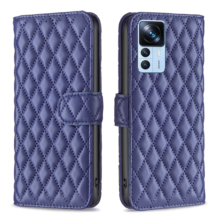 Diamond Lattice Wallet Leather Flip Phone Case, For Xiaomi 12T / 12T Pro / Redmi K50 Ultra