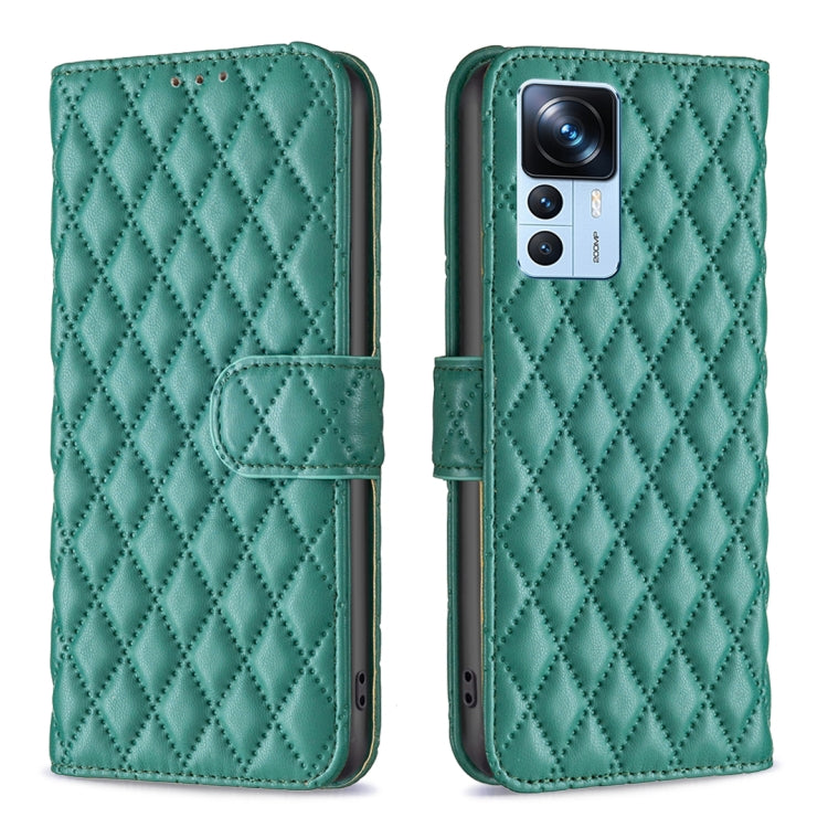Diamond Lattice Wallet Leather Flip Phone Case, For Xiaomi 12T / 12T Pro / Redmi K50 Ultra