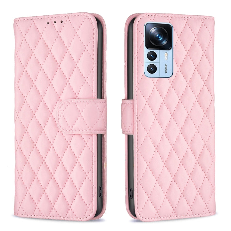 Diamond Lattice Wallet Leather Flip Phone Case, For Xiaomi 12T / 12T Pro / Redmi K50 Ultra