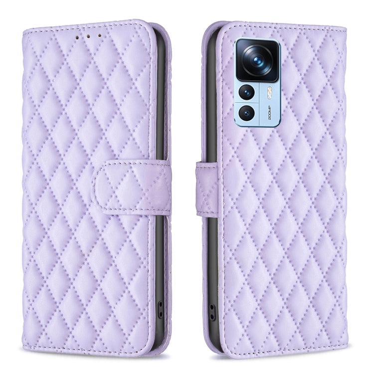 Diamond Lattice Wallet Leather Flip Phone Case, For Xiaomi 12T / 12T Pro / Redmi K50 Ultra